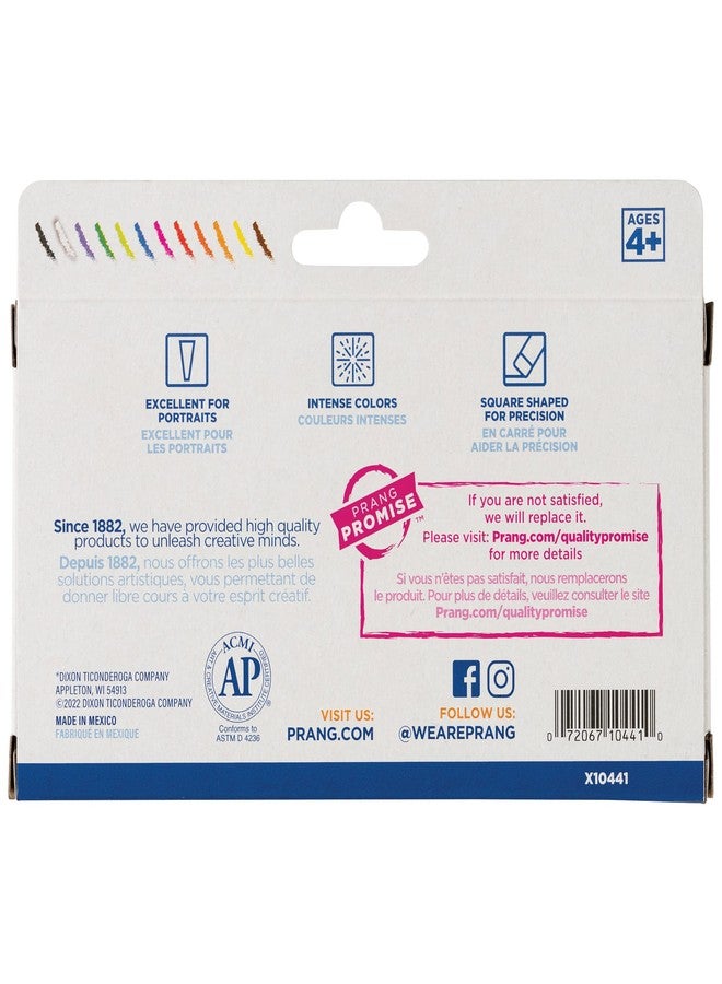 Prang Pastello Paper Chalk, Square, Assorted Colors, 12 Count - Image 2