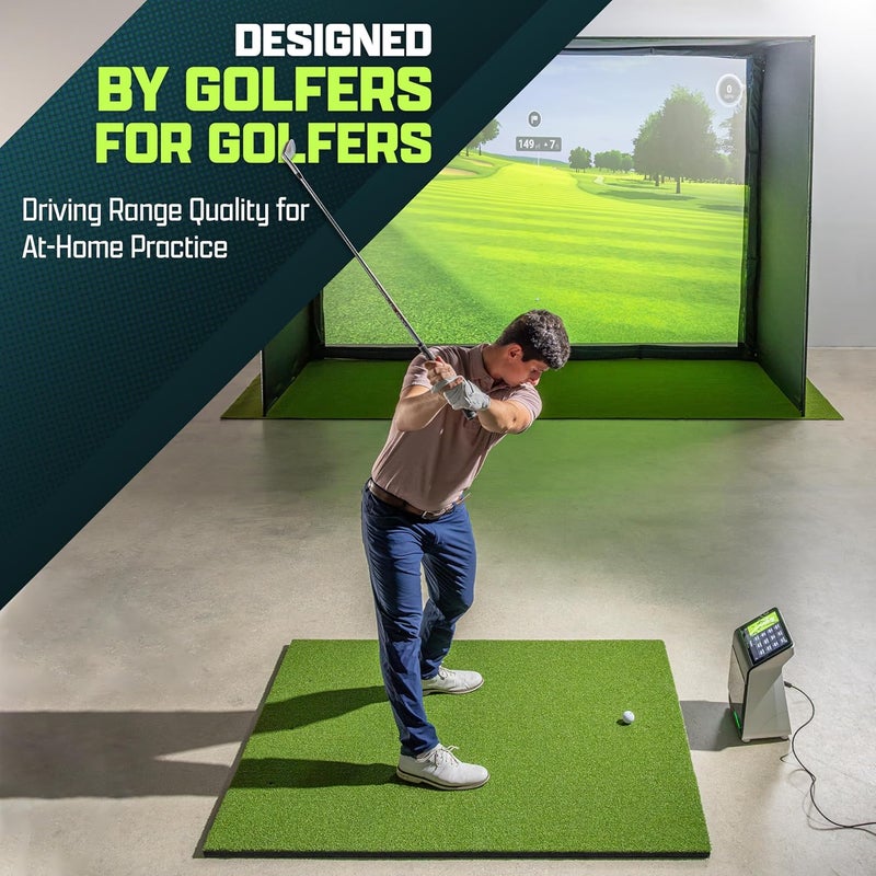 GoSports GoSports PRO Golf Hitting Mats for IndoorOutdoor Practice  Choose Size  Turf Driving Range Mats for Golf Simulators and Practice - Image 2