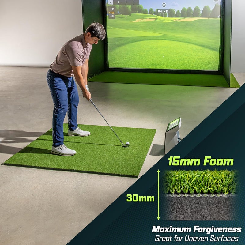 GoSports GoSports PRO Golf Hitting Mats for IndoorOutdoor Practice  Choose Size  Turf Driving Range Mats for Golf Simulators and Practice - Image 4