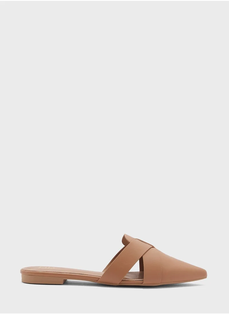 ELLA Slip On Pointed Flat Mule