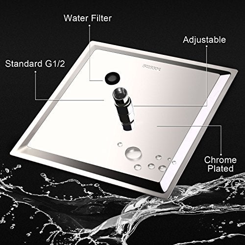 PinWin 12 Inch High Pressure Showerhead with 11 Inch Arm - Image 3