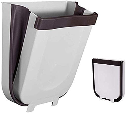 GOPAD Foldable Kitchen Trash Can for Car Bathroom Portable Cabinet Door Hanging Trash Garbage Collapsible Dustbingarbage Box MulticolorPack of 1 - Image 1
