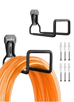 XiuWoo Garden Hose Holder Wall Mount - Metal Hose Wall Hanger Water Hose Holders for Outside, Heavy Duty Hose Hook for Garden Hose, Expandable Hose, Hose Reel, Water Hose, Extension Hose  - Image 1