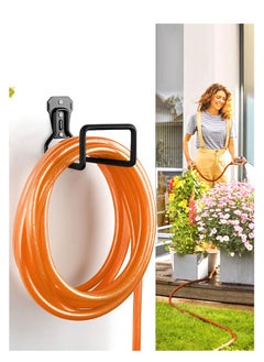 XiuWoo Garden Hose Holder Wall Mount - Metal Hose Wall Hanger Water Hose Holders for Outside, Heavy Duty Hose Hook for Garden Hose, Expandable Hose, Hose Reel, Water Hose, Extension Hose  - Image 5