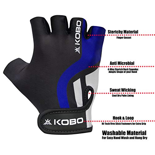 Kobo WTG-26-MEDIUM Weight Lifting Gym Gloves Hand Protector for Fitness Training - Image 3