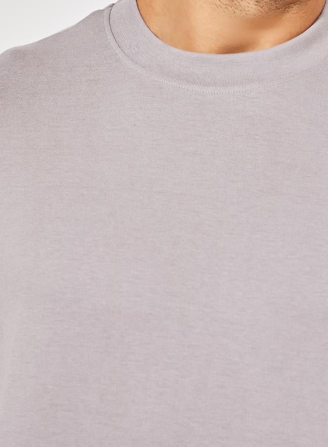 Styli Back Applique Detail Pure Cotton Boxy T-Shirt - Image 4