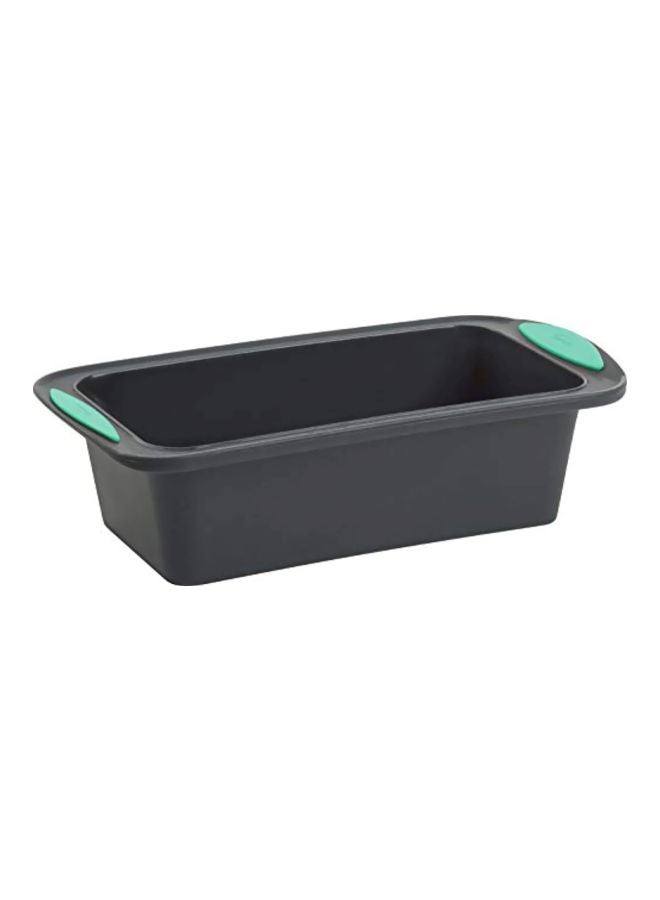 Trudeau 5115206M Structure Loaf Pan Silicone Bakeware, 8.5" x 4.5", Mint/Black
