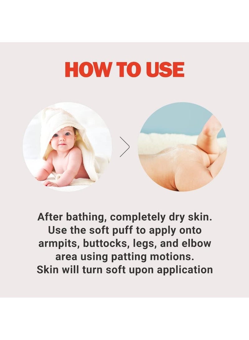 Atopalm ATOPALM Derma Soothing Powder Pact Talc Free Baby Dusting Powder with Cornstarch and Panthenol for Calming Sweat Rash to Prevent Prickly Heat 23g  - Image 4