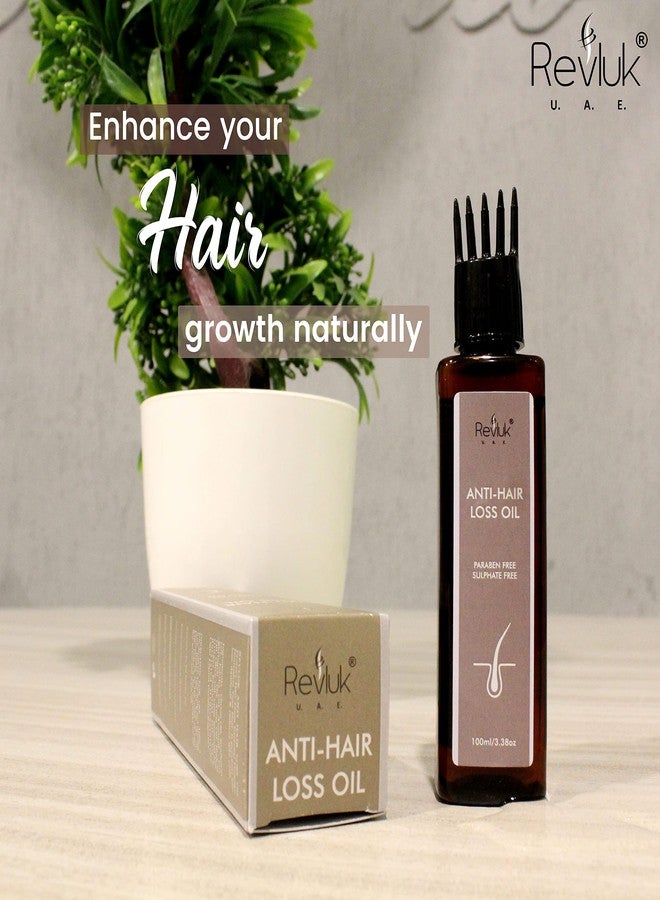 Revluk Anti Hair Loss Hair Oil for Hair Growth & Hair Fall Control | Natural Hair Oil with Onion, Rosemary & Almond Oils | Sulfate-Free, Non-Sticky Formula for Men & Women|100 ml - Image 4