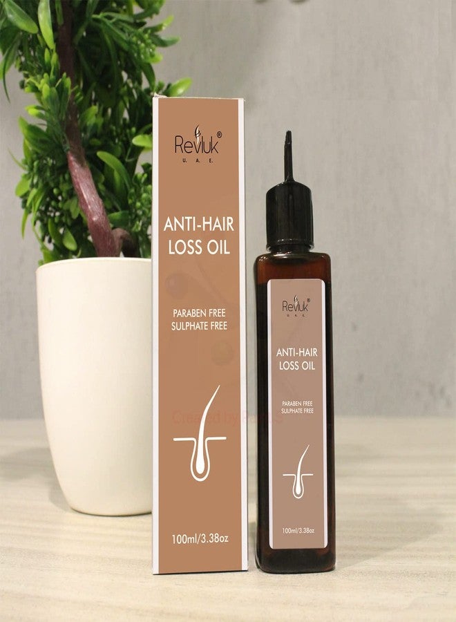 Revluk Anti Hair Loss Hair Oil for Hair Growth & Hair Fall Control | Natural Hair Oil with Onion, Rosemary & Almond Oils | Sulfate-Free, Non-Sticky Formula for Men & Women|100 ml - Image 2