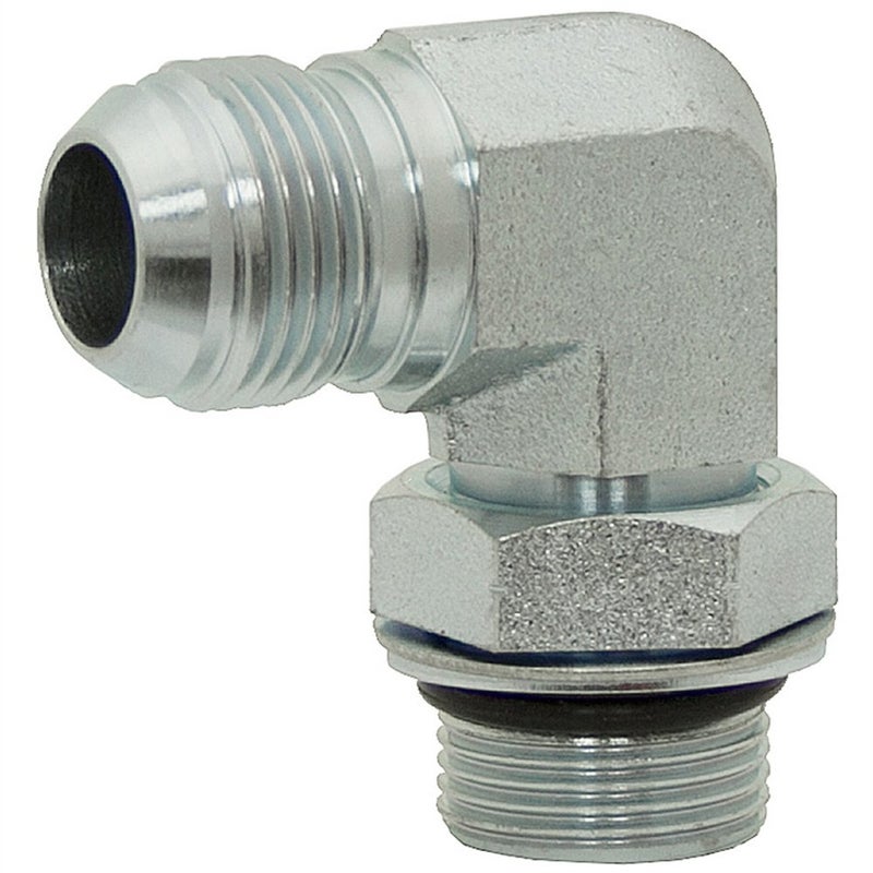 Industries 3801-06-04 JIC to BSPP Elbow, 90 Degree, Steel, 9/16-18 x 1/4-19