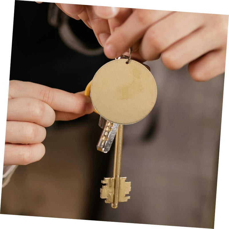 20Pcs 1 Inch Round Brass Valve Tags For Water Pipe Identification And Stamping - Image 3