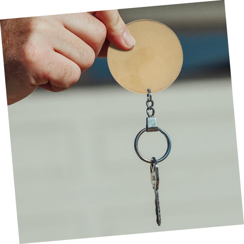 20Pcs 1 Inch Round Brass Valve Tags For Water Pipe Identification And Stamping - Image 4