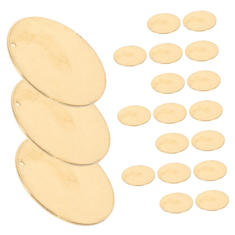 20Pcs 1 Inch Round Brass Valve Tags For Water Pipe Identification And Stamping - Image 2