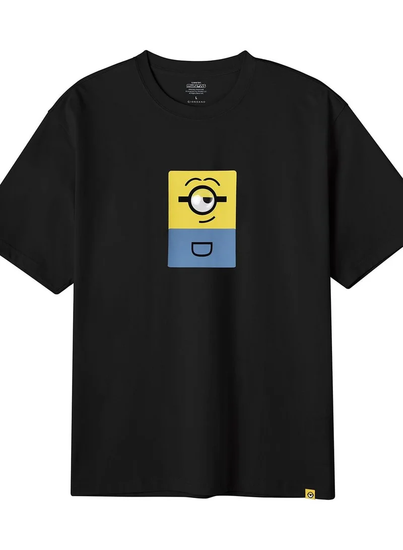 Men’s Relaxed Fit Cotton-Poly Crew Neck Print Tee | Minion Collection