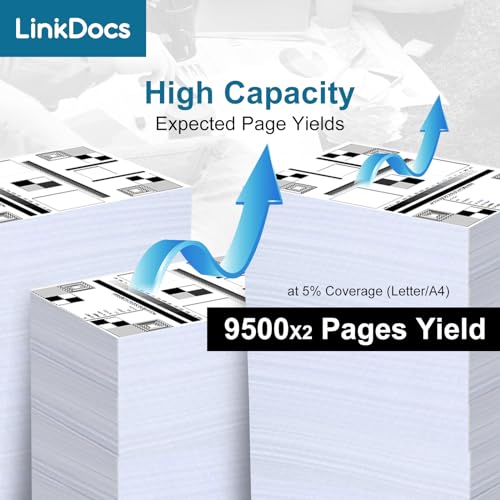 LinkDocs 148X W1480X Toner Cartridge Replacement for HP 148X W1480X 148A W1480A Toner Cartridge (with New Chip) Used with HP Laserjet Pro 4001dw 4001dn 4001n MFP 4101fdw 4101fdn Printer ( 2 Pack ) - Image 2