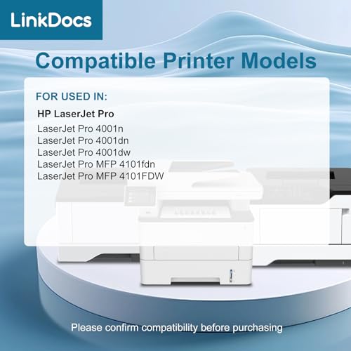 LinkDocs 148X W1480X Toner Cartridge Replacement for HP 148X W1480X 148A W1480A Toner Cartridge (with New Chip) Used with HP Laserjet Pro 4001dw 4001dn 4001n MFP 4101fdw 4101fdn Printer ( 2 Pack ) - Image 3