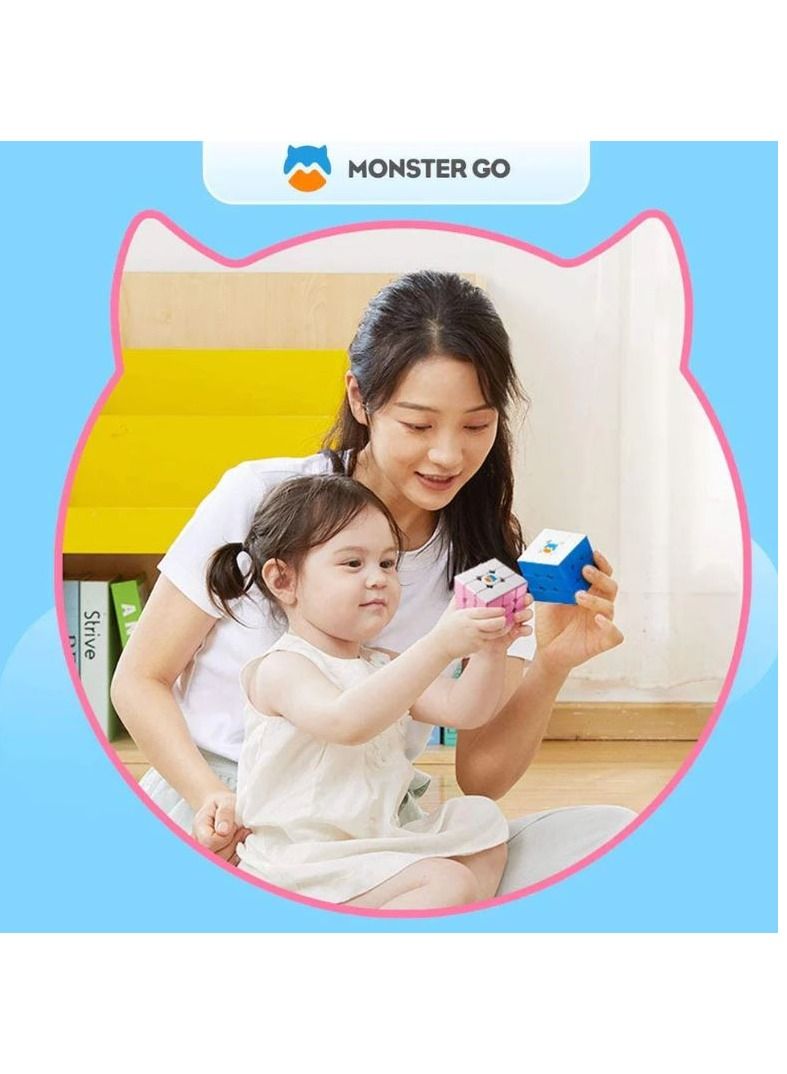 GANCUBE Monster Go by GAN 3x3 Cloud Blue colour Trainer Cube - Image 5