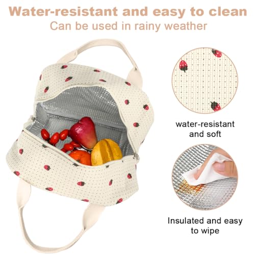 HASTHIP® Insulated Lunch Bag for Office - Reusable Travel Lunch Storage Box Bag with Handle for School, Men, Women to Work Picnic or Travel - Image 4