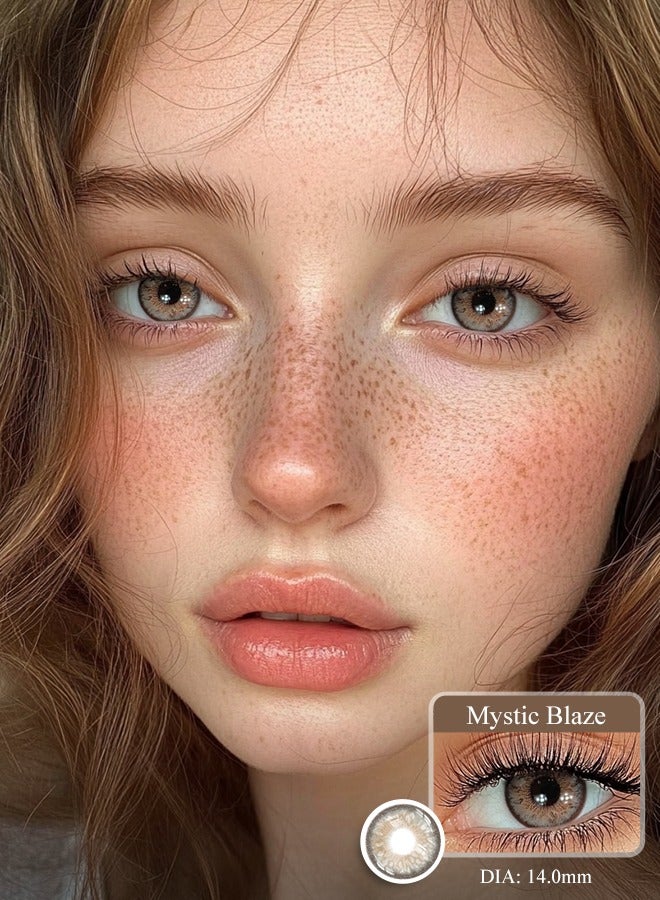 سيدة جديدة عدسات لاصقة ملونة بنية من فريش ليدي للاستخدام السنوي - Image 1