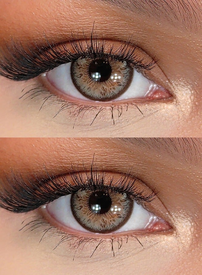 سيدة جديدة عدسات لاصقة ملونة بنية من فريش ليدي للاستخدام السنوي - Image 2