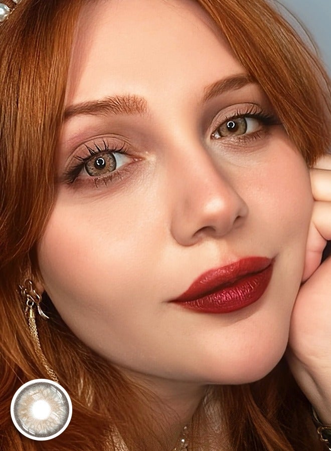 سيدة جديدة عدسات لاصقة ملونة بنية من فريش ليدي للاستخدام السنوي - Image 4