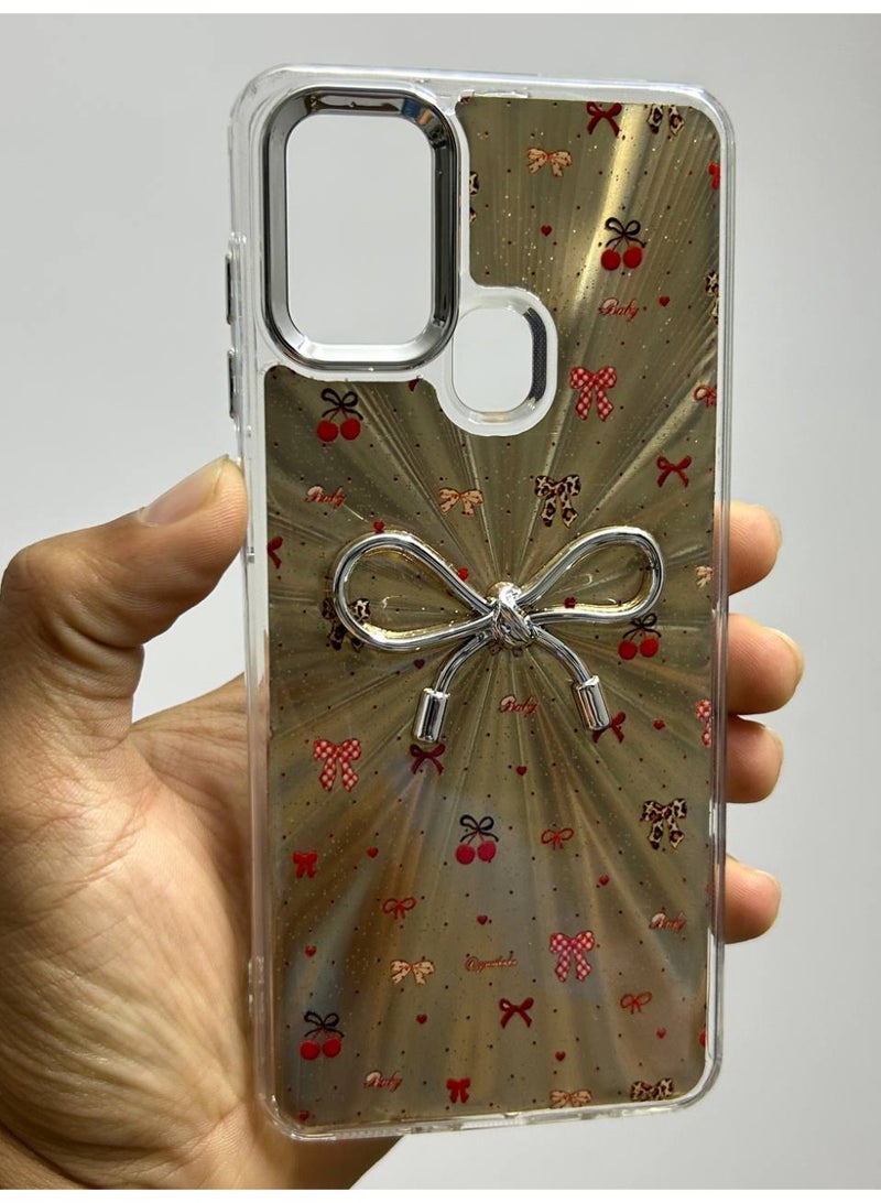 Bow-shaped back cover compatible with Samsung A21S - Image 2