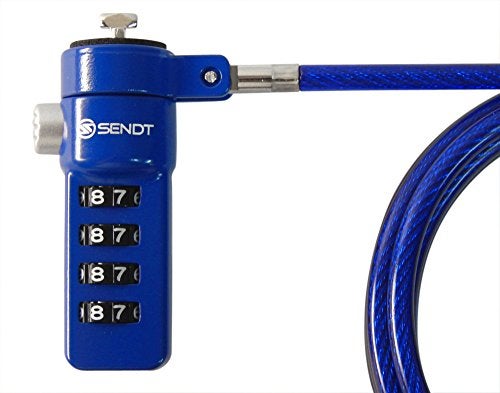 Sendt Blue Notebook/Laptop Combination Lock Security Cable - Image 2