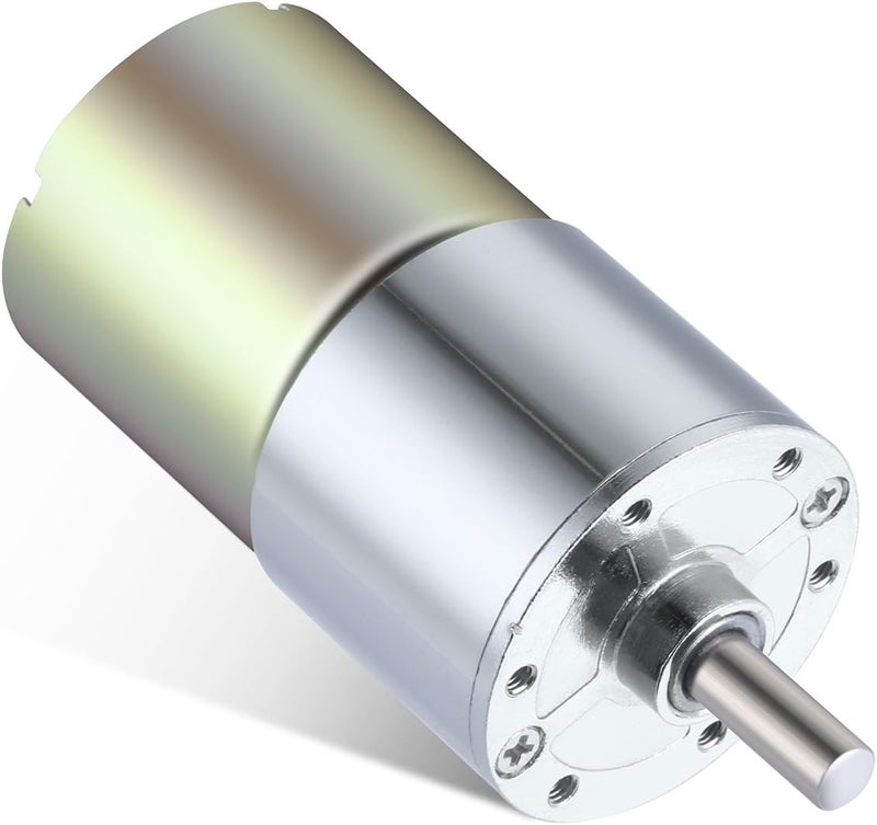 Greartisan DC 12V 550RPM Gear Motor High Torque Electric Micro Speed Reduction Geared Motor Centric Output Shaft 37mm Diameter Gearbox - Image 5