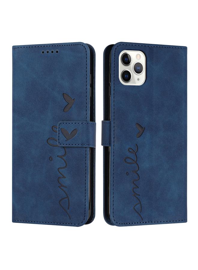 Zaboon Case For iPhone 11 Pro Max Skin Feel Heart Pattern Leather Phone Case - Image 1