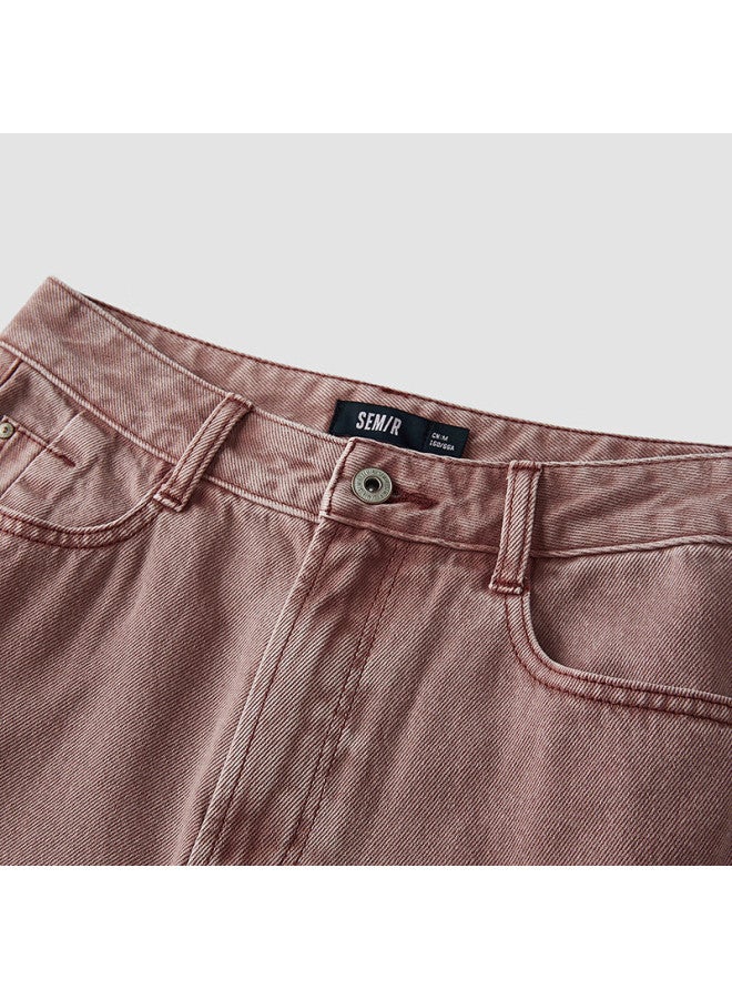 Semir Senrou | Women's Jeans, Spring Season, Contains Lyocell, Distressed Long Pants, Comfortable Basic Wide-leg Pants, 103125124001a - Image 2