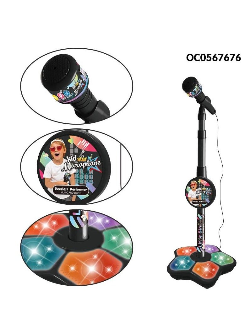 Kids Microphone Toy with Stand, Enhanced Connectivity for MP3, Mobile Phone, Karaoke Machine for Kids,Birthday Gift for Girls and Boys | Toy for Kids Ages 4, 5, 6, 7, 8+ Years Old - Image 2