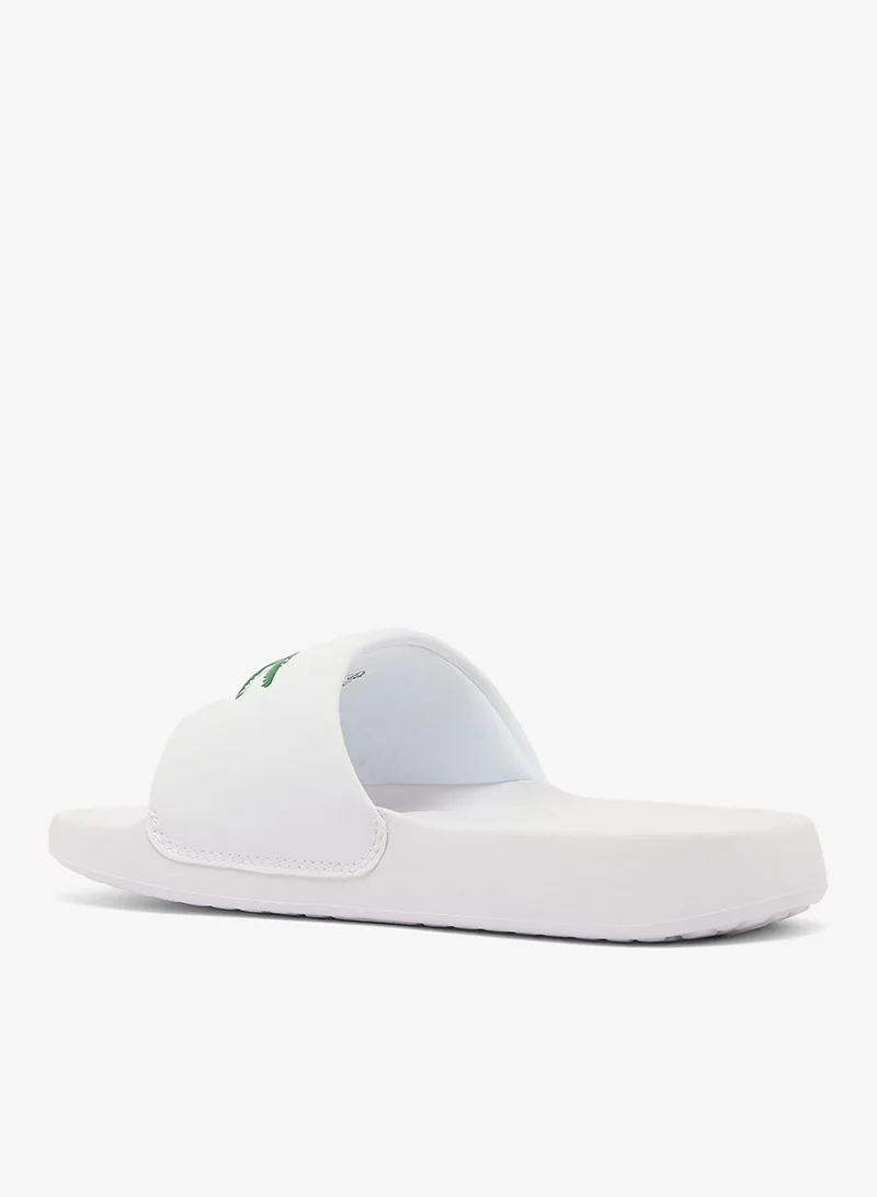 LACOSTE 082-WHT/GRN Core Essentials Slides & Sandals for Women | Best Price UAE