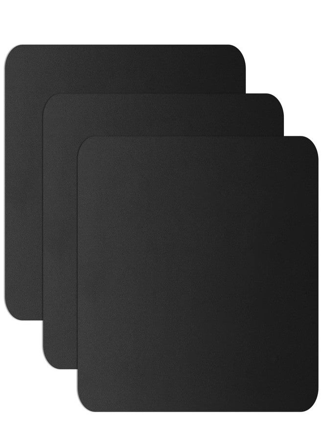 JIKIOU Mouse Pad with Comfortable Edge, 3 Pack Premium-Textured & Washable Mousepad Bulk with Non-Slip Rubber Base, Mouse Pads for Computers, Laptop, PC, Office & Home, 9.45 x 7.87 in, Black - Image 1