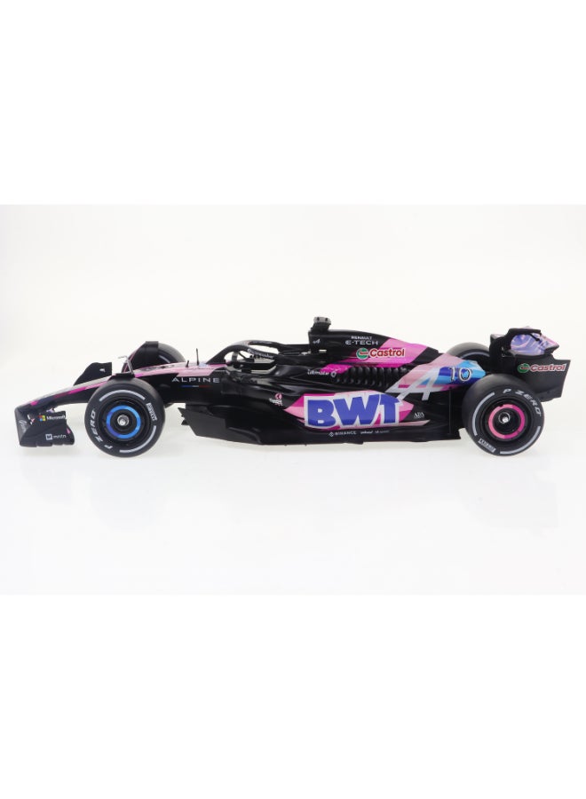 Solido Alpine A524 Presentation Pink P. Gasly 2024 Diecast Model Car, 1:18 Scale Formula 1 Race Car, Directional Wheels, No Openings, Collector Display Model - Image 2