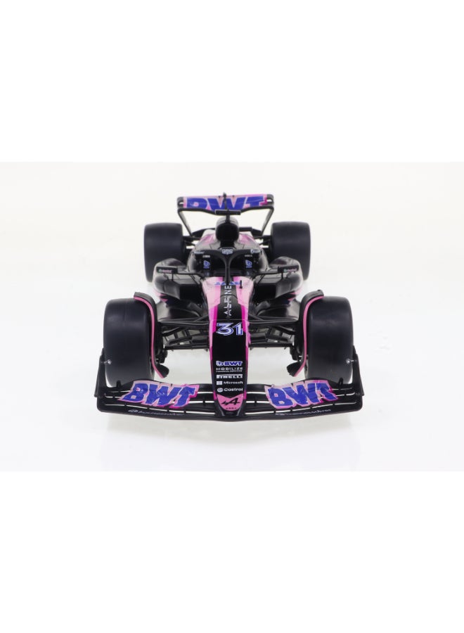 Solido Alpine A524 Presentation Pink P. Gasly 2024 Diecast Model Car, 1:18 Scale Formula 1 Race Car, Directional Wheels, No Openings, Collector Display Model - Image 1