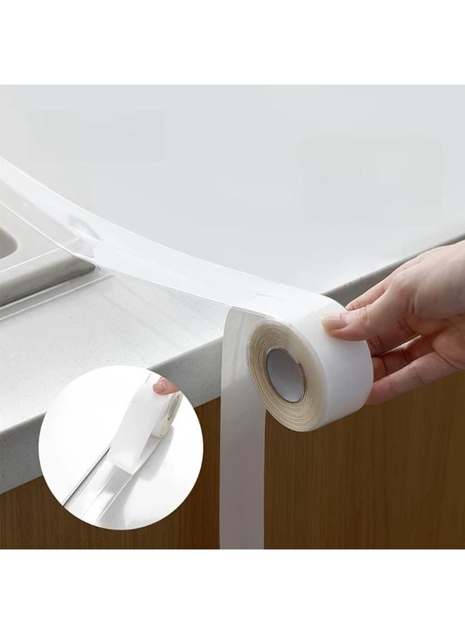 Transparent Silicone Stove Corner Patch Waterproof PVC Tube Wheel Easy Clean - Image 2