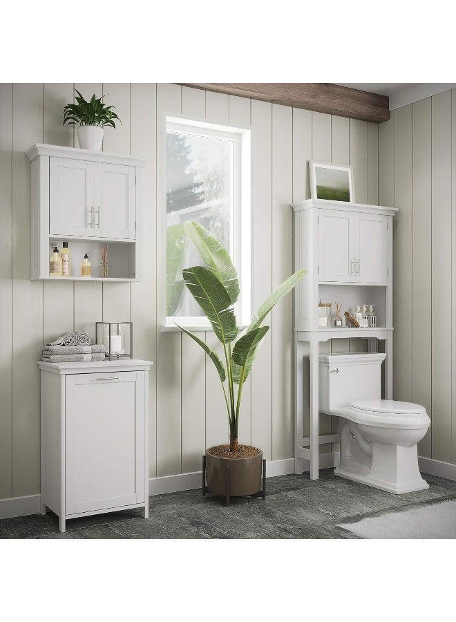 RiverRidge Somerset Tilt-Out Laundry Hamper, White  - Image 1