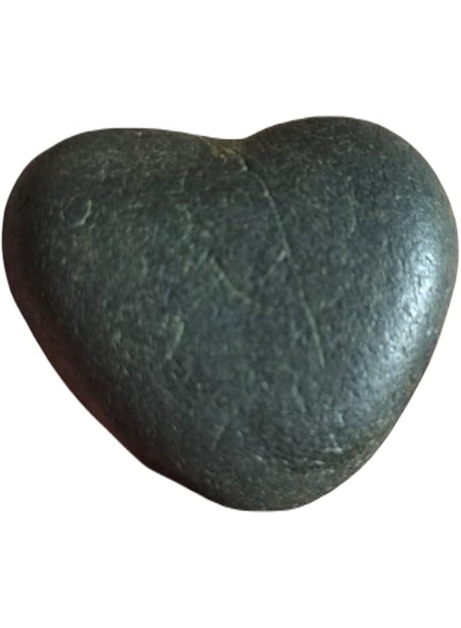 Natural Healing Black Lava Volcanic Stone - Rock Heart Shape - Image 2