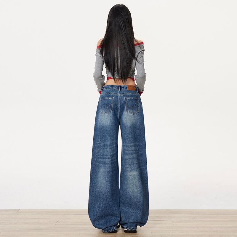 Unisex Classic Denim Jeans Loose Fit Daily Outdoor Wear - Image 4