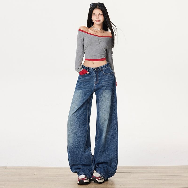 Unisex Classic Denim Jeans Loose Fit Daily Outdoor Wear - Image 2