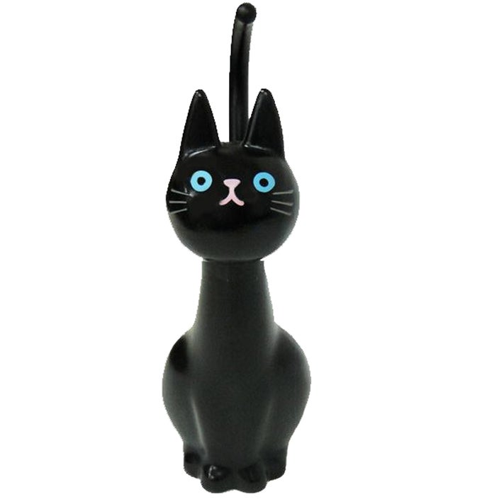 ME02 CAT TOILET BRUSH BLACK