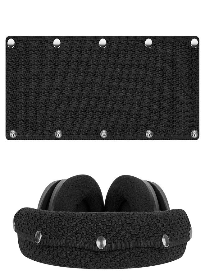 Linkidea Headband Protector Compatible with ATH-M50X, HyperX Cloud II, Turtle Beach Stealth 700 Gen 2, Razer Kraken 7.1 V2, Logitech G PRO, Beyerdynamic DT 990 PRO, Philips SHP9500 (Black) - Image 1
