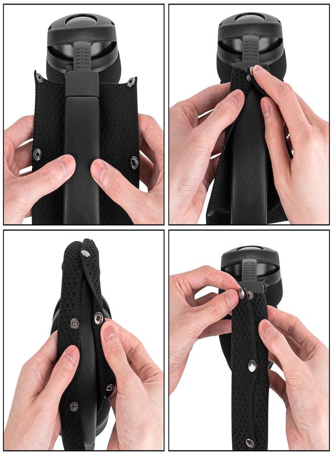 Linkidea Headband Protector Compatible with ATH-M50X, HyperX Cloud II, Turtle Beach Stealth 700 Gen 2, Razer Kraken 7.1 V2, Logitech G PRO, Beyerdynamic DT 990 PRO, Philips SHP9500 (Black) - Image 4