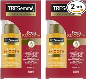 Tresemme زيت تريسمي برو كولكشن كيراتين سموذ شاين مع زيت المارولا 50 مل عبوة من 2 - Image 1