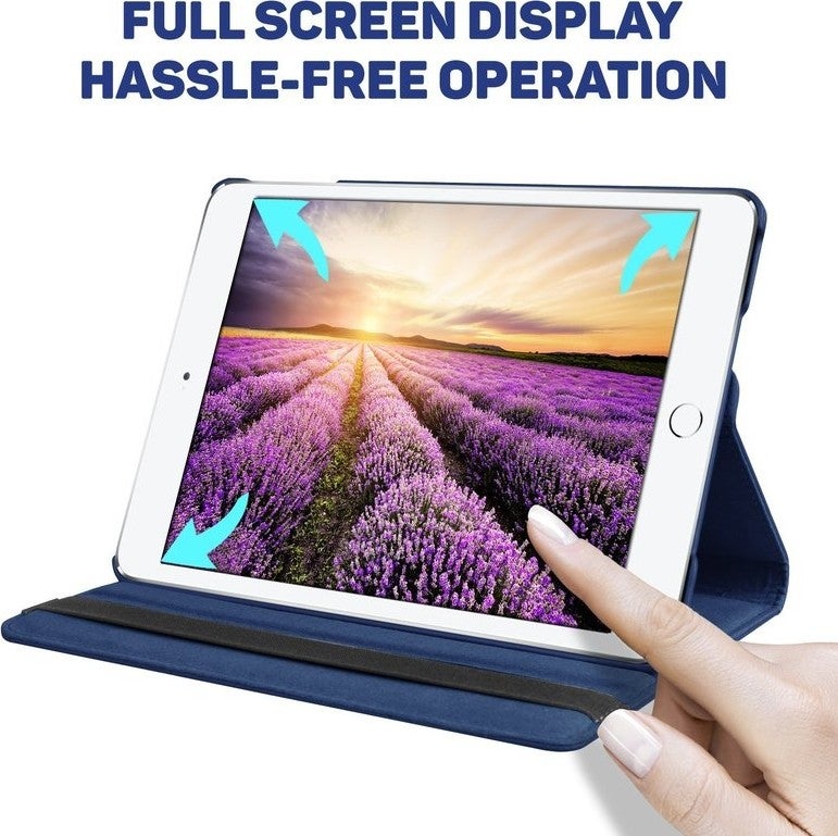 FUJIMAX Apple iPad 10.2 8th generation Case Horizontal and Vertical Stand Rotating Leather Case (Model A2270,A2428,A2429,A2430)