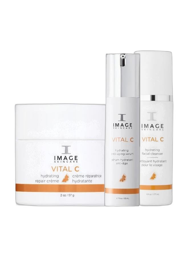 IMAGE SKINCARE Vital C Hydrating & Repair Trio Kit Cleanser113g & serum 50 ml &hydrating crème 57g - Image 1