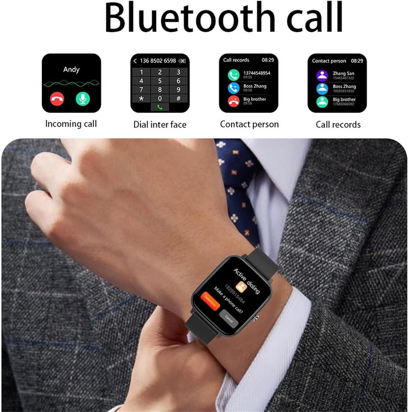 كلاراكو ساعة كلاركو P6 الذكية، ساعات رياضية مقاومة للماء، معدل ضربات القلب، ضغط الدم، الأكسجين، مراقبة النوم، رسالة تذكير، متتبع اللياقة البدنية، ساعة رياضية، هدايا عيد ميلاد للنساء والرجال والعائلة - Image 5