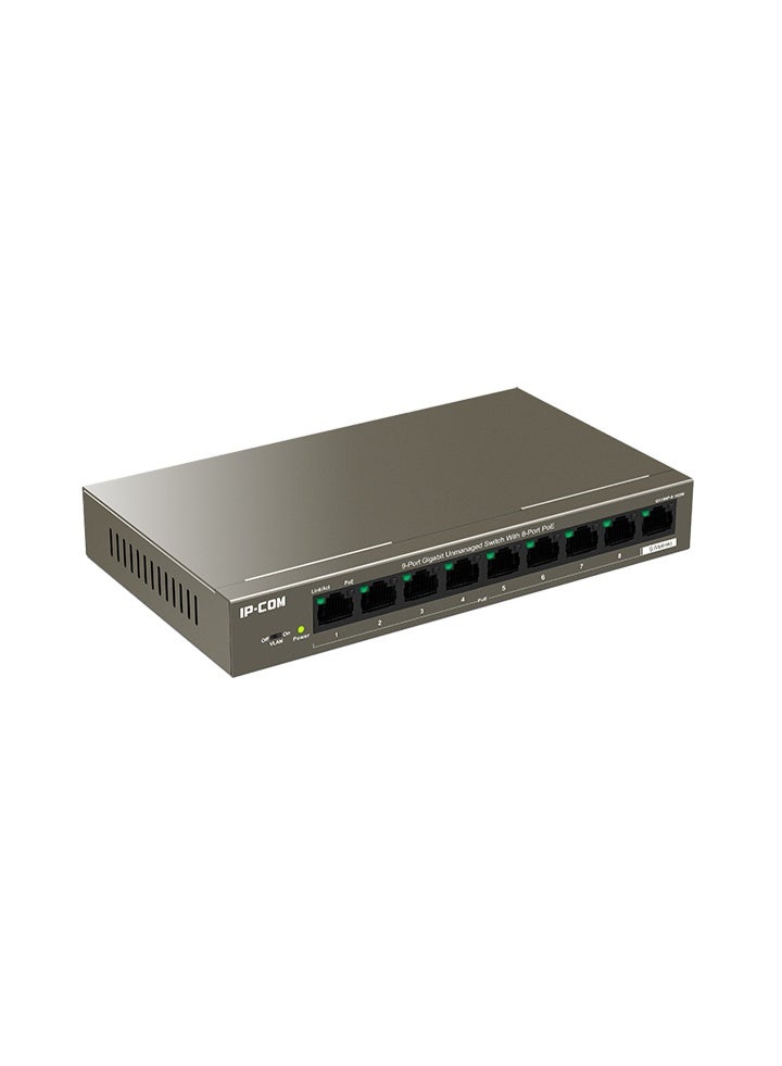 IP-COM G1109P-8-102W 9-Port Gigabit Unmanaged PoE Switch with 8 PoE Ports - Image 1
