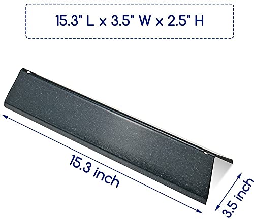 Utheer 7635 Flavorizer Bars 15.3 inch for Weber Spirit I & II 200 Series (2 Burners), Spirit E210 E220 S210 S220 with Front Control Knobs, Grill Replacement Parts for Weber 16 GA ​Porcelain Heat Plate - Image 2